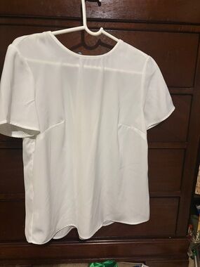 41 Hawthorn White Short Sleeve Blouse